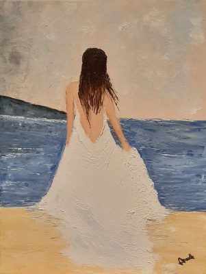 Huile au couteau Format : 33X41